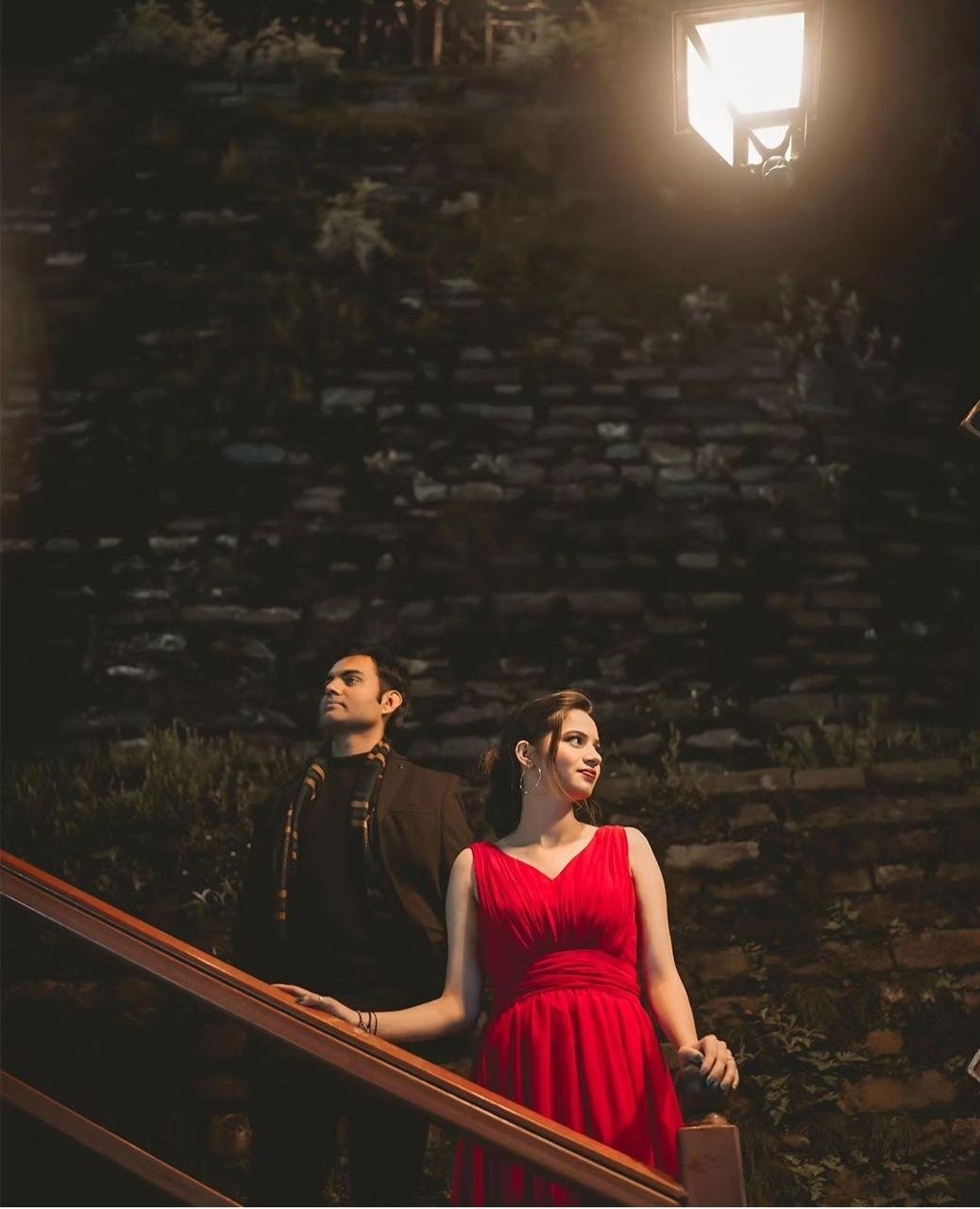 Pre-wedding dress in mau