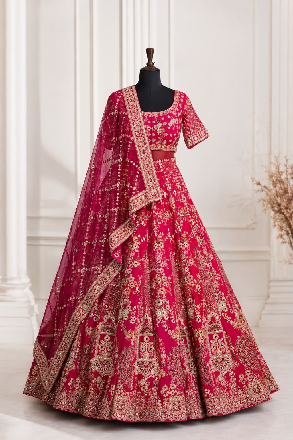 Bridal lehnga on rent in vivek khand